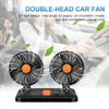 12V 24V Double-head Fan USB Charging Car Cooling Fan Universal Car Air Outlet Fan  Home Cooler