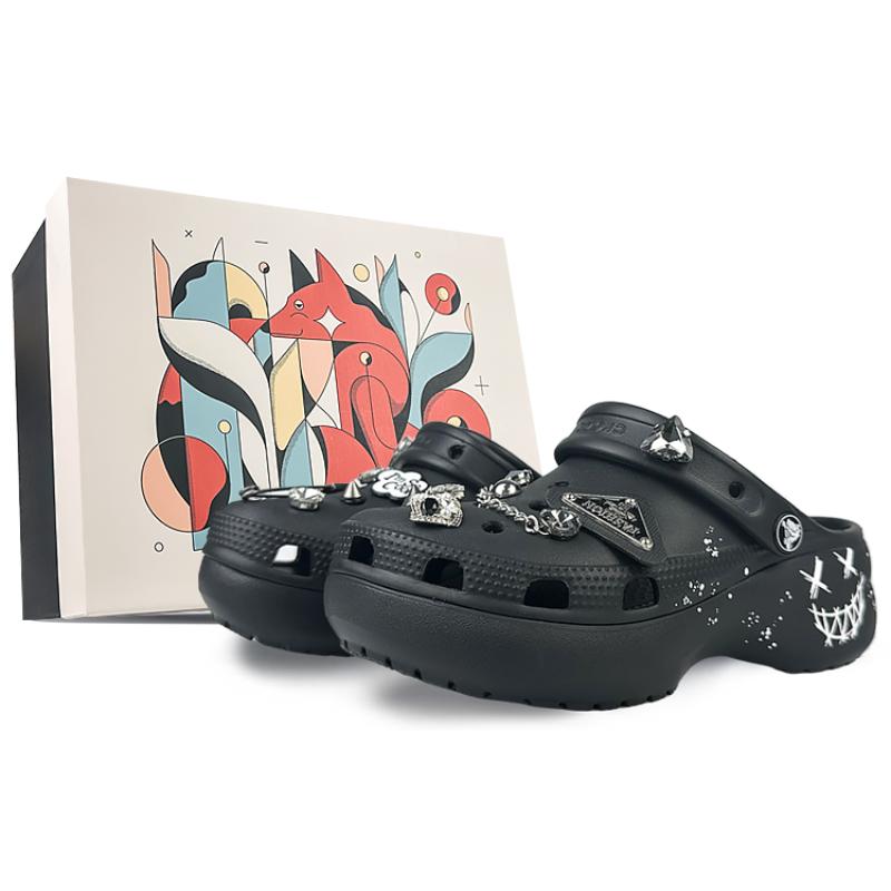 

Crocs Classic Platform Clog Clogs BNK Women s Black 34-35 чёрный