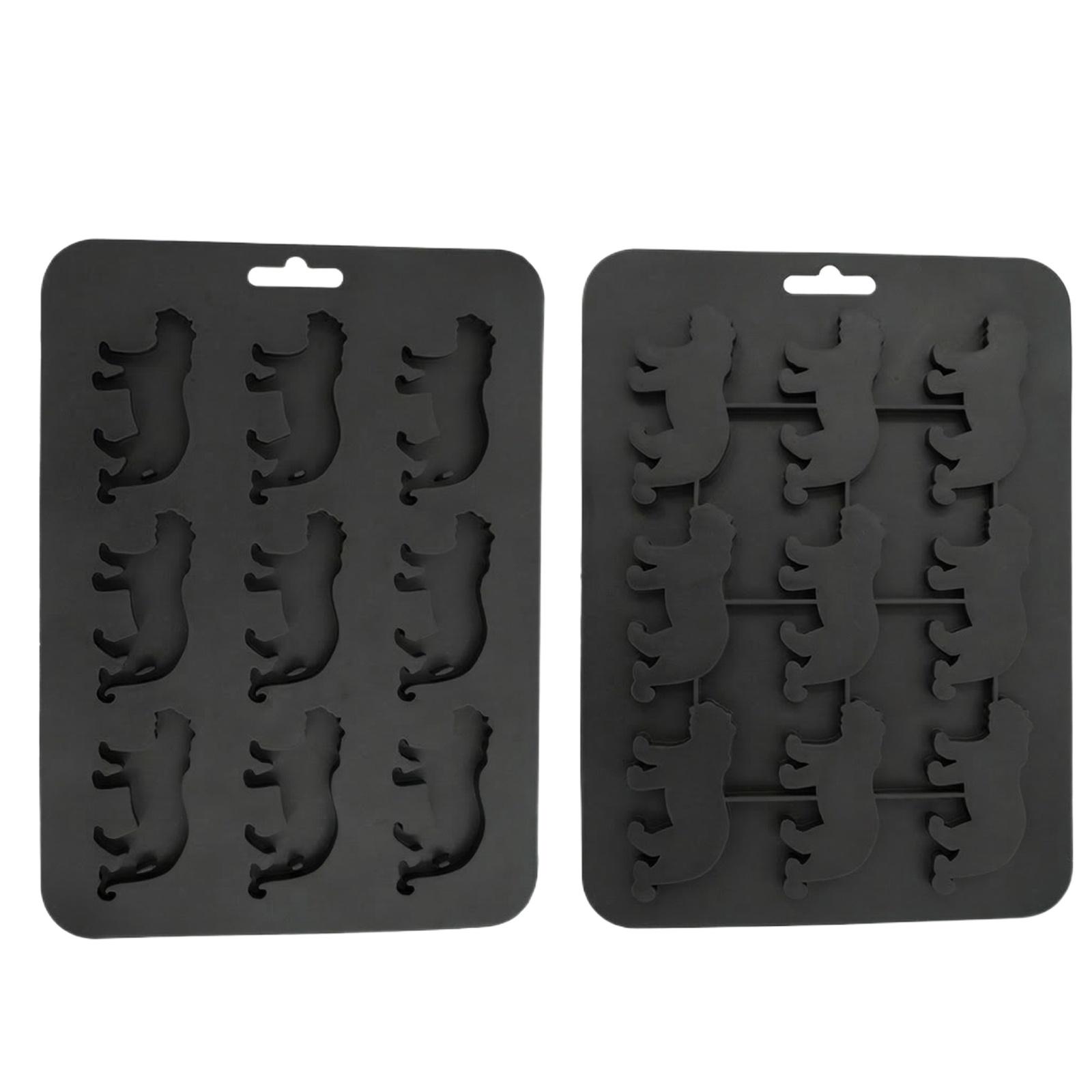 

Форма для льда с животными - Морские животные Черепаха, Дельфины, Пингвины, Силиконовая форма для выпечки маффинов, кексов, Шоколада, Конфет, Мыла One Size чёрный