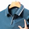 Men's Polo Shirt Lapel Long Sleeve T-Shirt Autumn Arrival Solid Color Simplicity Leisure Business Men'swear