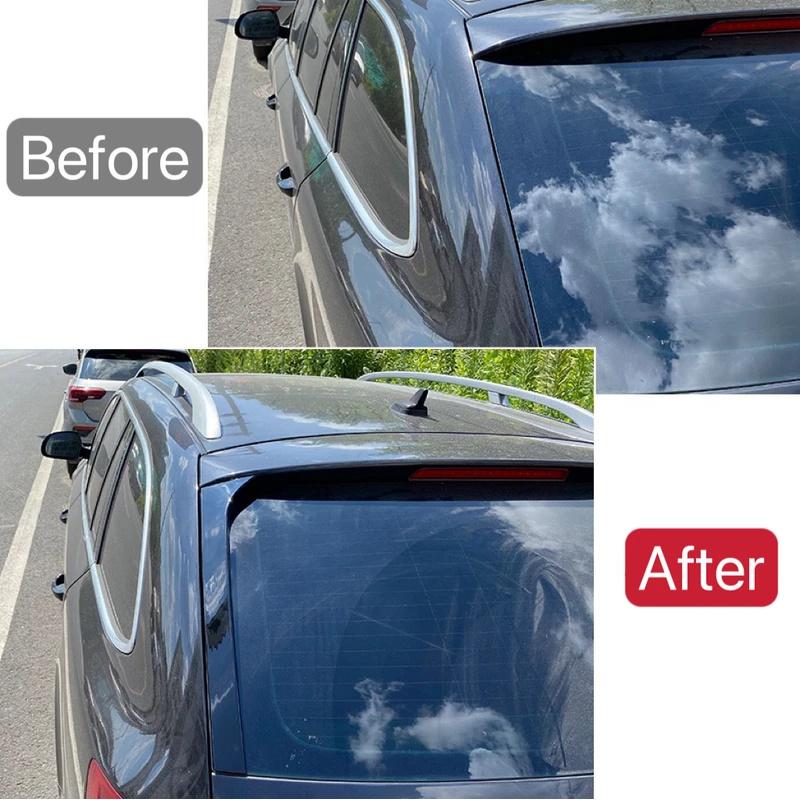Gloss Black Rear Window Side Spoiler For VW Skoda Superb Estate B6 2008-2015 ABS Rear Canards Splitter Modification Accessories