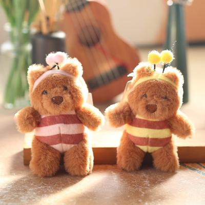 Cute Cute Bee, Barcelona Bear, Small Pendant, Plush Toy, Doll, Bag, Hanging Ornament, Keychain, Doll