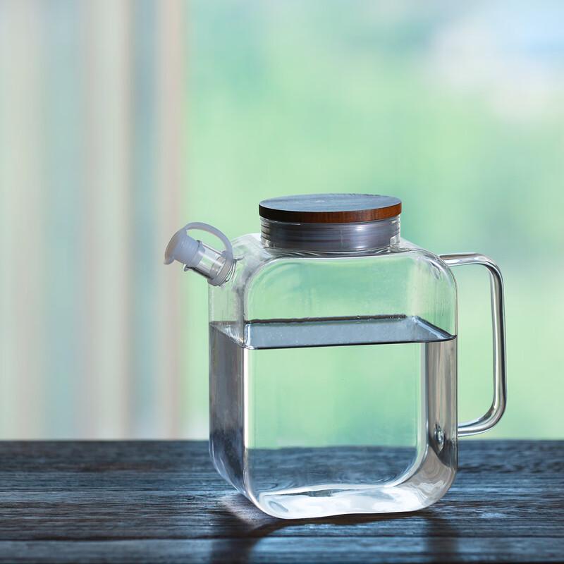 Chaxun 1000ml Handmade Glass Cold Brew Tea Pitcher