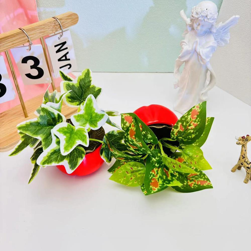 Persimmon Epipremnum Aureum Flowerpot Simulation Green Plant Plant Potted