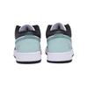 Jordan Air Jordan 1 Slip Resistant Abrasion Resistant Low Top Vintage Basketball Shoes Men's Black Green 553558-131(Team85-)