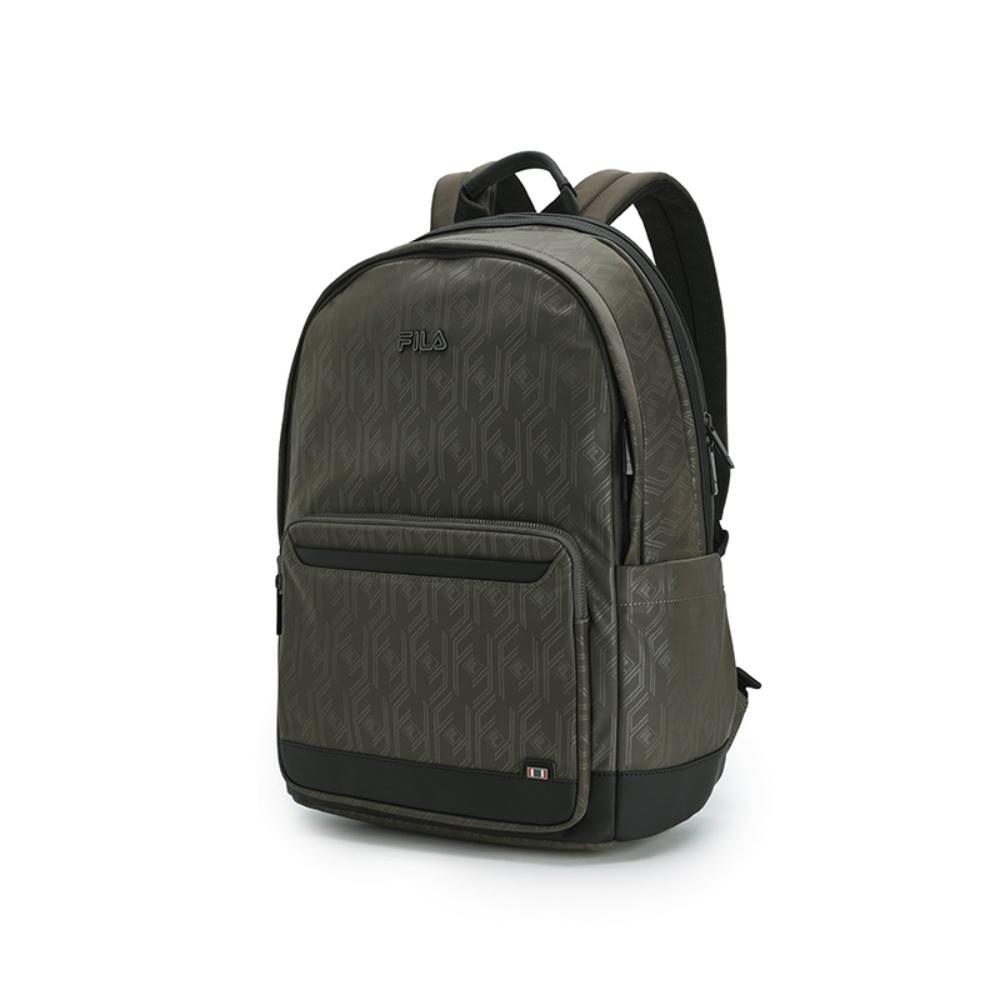 New FILA WHITE Fabric Backpack Regular Men's Tidal Flats Gray F13M543103FDY