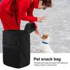 Pet Snack Bag Portable Dog Treat Bag with Mesh Pocket Oxford Cloth Pet Treat Storage Bag for Outdoor