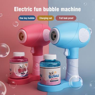 Vollautomatische Seifenblasenpistole, Luftgebläse, elektrische Handseifenblasen-Wassermaschine, Kinderspielzeug für Mädchen und Jungen, Sommergeschenk für Kinder