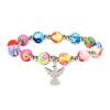 Zartes Perlenarmband mit Schutzengel-Anhänger Religiöse Handkette Geschenk für Mädchen Heilige Kommunion Zeremonie