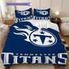 Set Copripiumino Trapuntato con Fantasia Tennessee Titans Federa Decorazione per la Casa Regalo di Compleanno (1 * copripiumino + 2 * federa, senza nucleo)