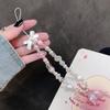 Aesthetic Phone Wrist Strap Beaded Phone Lanyard Bracelet Keychain Phone String Phone Charms Phone Decoration Accessory