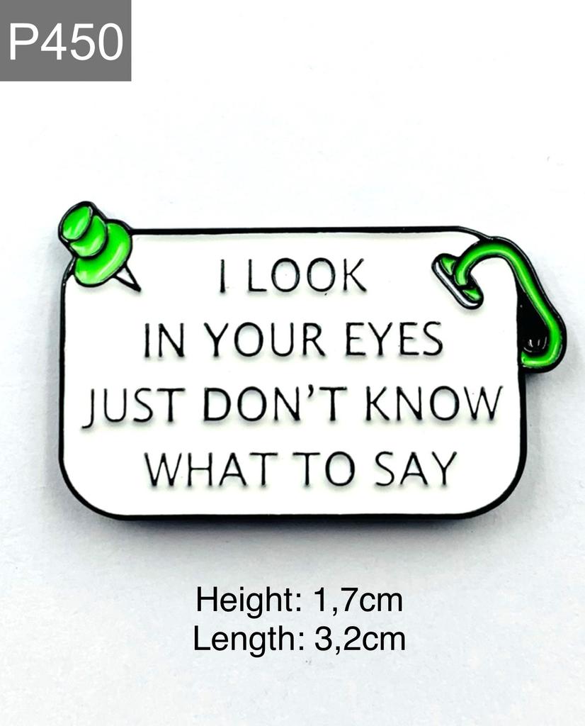 New Enamel Pin with Saying Romantic Love Metal Pin Gift Birthday 1 Piece