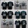 Philadelphia Eagles NFL Football Jersey Men Women Custom Number 11 17 91 20 24 Cotton Blend Sport Shirt