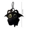 Cat Keychain Plush Cute Black Cat Plush Charm For Purse Soft Key Chain Bag Pendant For Wallets Car Tote Handbag Adults Holiday