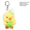Baseball Duck Keychain Couples Plush Toy for Bags Backpacks Soft Stuffed Animal Keyring