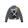 Off-White Denim Distressed Jacket Black Men Outerwear OMYE019R19C270120888