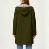 Women's Hooded Rain Jacket - Lightweight Outdoor Windbreaker with Adjustable Waist - Raincoat for Hiking, Travel, Daily Wear