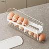 Double Layer Rolling Egg Storage Box with Automatic Replenishment for Fridge