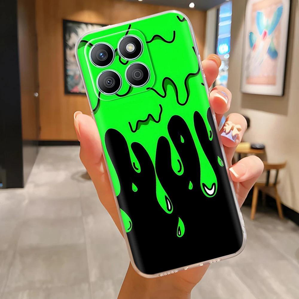 Für Honor X8b Handyhülle Bunte Muster Hülle Abdeckung Für Honor X8B HonorX8b Transparent Weiches Silikon Anti-Drop Stoßfänger Fundas Capa