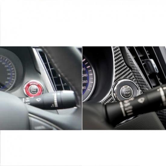 Carbon Fiber Interior trument Frame Cover Trim For Infiniti Q50 Q60 2014-