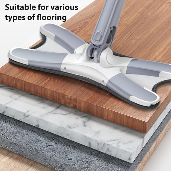 Yousheng X-Type Flat Mop Dry And Wet Dual Use Butterfly Mop No Wash Mop with 360-Degree Rotating Head for Home Dormitory Floors