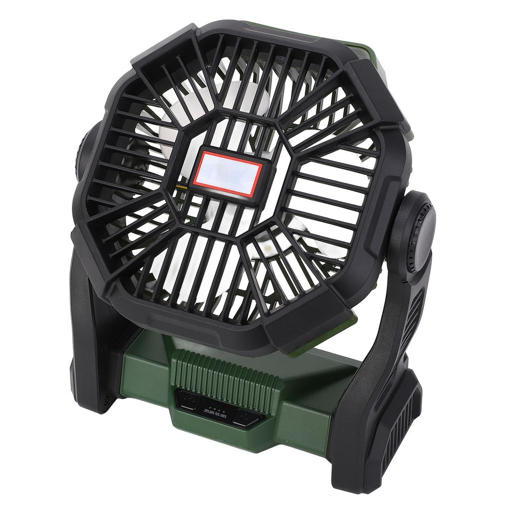 Camping Fan with LED Lantern Multifunction 8000mAh Portable Outdoor Camping Fan Power Bank for Camping Fishing Outage  