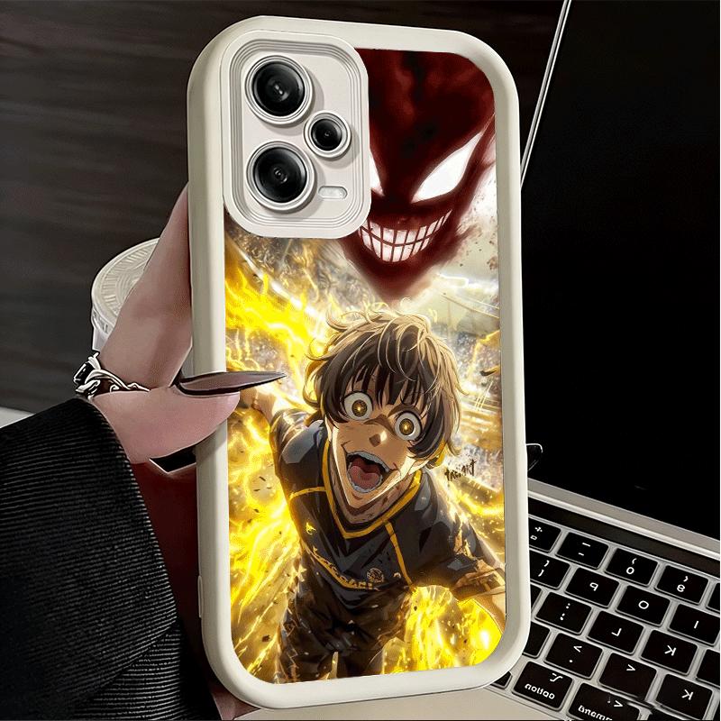 Phone Case for Xiaomi Redmi Note 15 14 13 Pro Plus Blue L-Lock Bachira Meguru Shell 12S 11 11S 11T 5G 14S Soft Silicone Funda