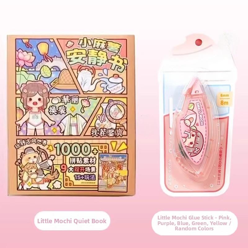Small Mochi Quiet Book Ancient Style Dress-Up Stickers 3D Book DIY Toys for Girls Changeable Costume Puzzle Book