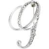 26 Letter Brooch Pins Small Silver Metal Rhinestone Crystal Initial A~Z Alphabet Brooch Lapel Pins for Men Women Girls Boys Birthday Christmas