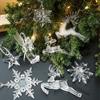 DIY Transparent Icicle Ornaments Acrylic Xmas Tree Ornaments  Merry Christmas Decor