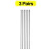 30 Pair Chinese Chopsticks Stainless Steel Non-slip Sushi Chopstick Korean Japanese Food Metal Stick Reusable Kitchen Tableware