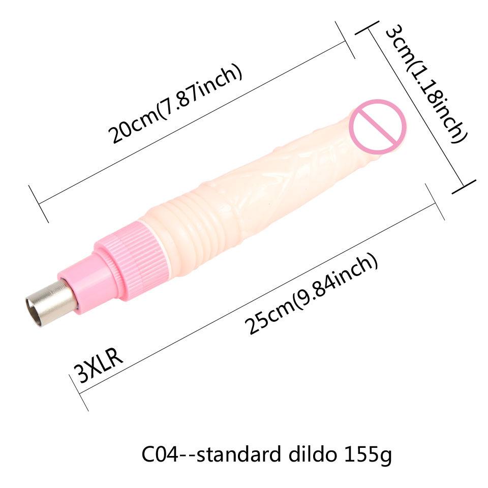 FREDORCH Sex Machine Attachment 3XLR 3PRONG Attachment Dildo For Women and Men Sex Masturbation Love Machine Dildo Sex Toys