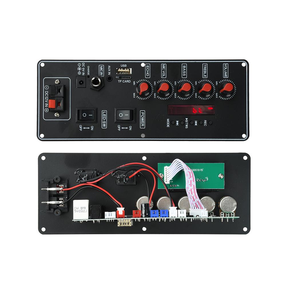 D150BT MP3 Bluetooth Decoder Module Built In 2X10W Amplifier DC12V 7.4V Power Supply TF USB FM LINE IN For DIY Audio Speaker