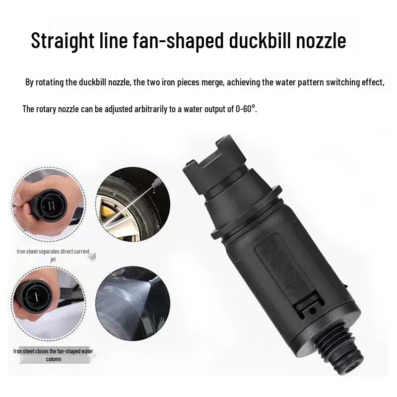 Verstellbare fächerförmige Entenschnabeldüse, Hochdruckreiniger mit Mehrloch-M16-Außengewinde