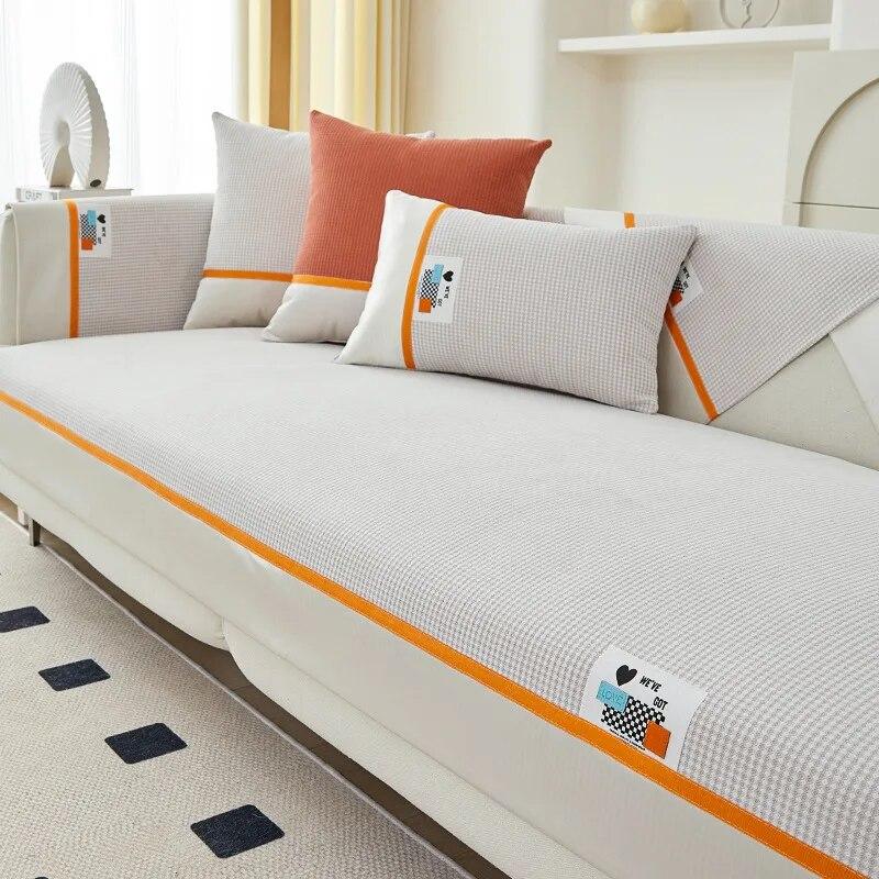 

Осенний цвет, подушка для дивана, удобное нескользящее полотенце, универсальное дышащее украшение для гостиной, диванное полотенце 70x70cm 1pcs