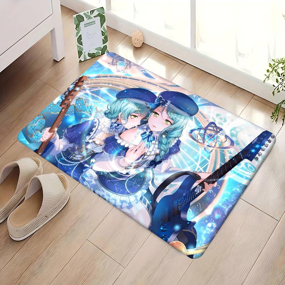 S-sayo Hikawa Floor Mat Retro Multiple Choice Living Room Kitchen Rug Non-Slip Modern Home Decor