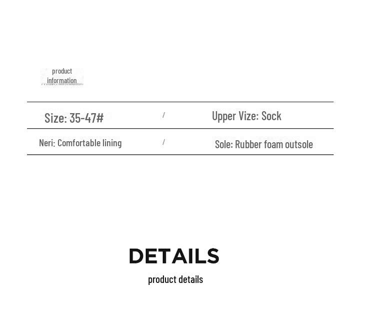 Lightweight Cross-Border Knitted Foam Rubber Socks Shoes for Couples - Stylish & Casual