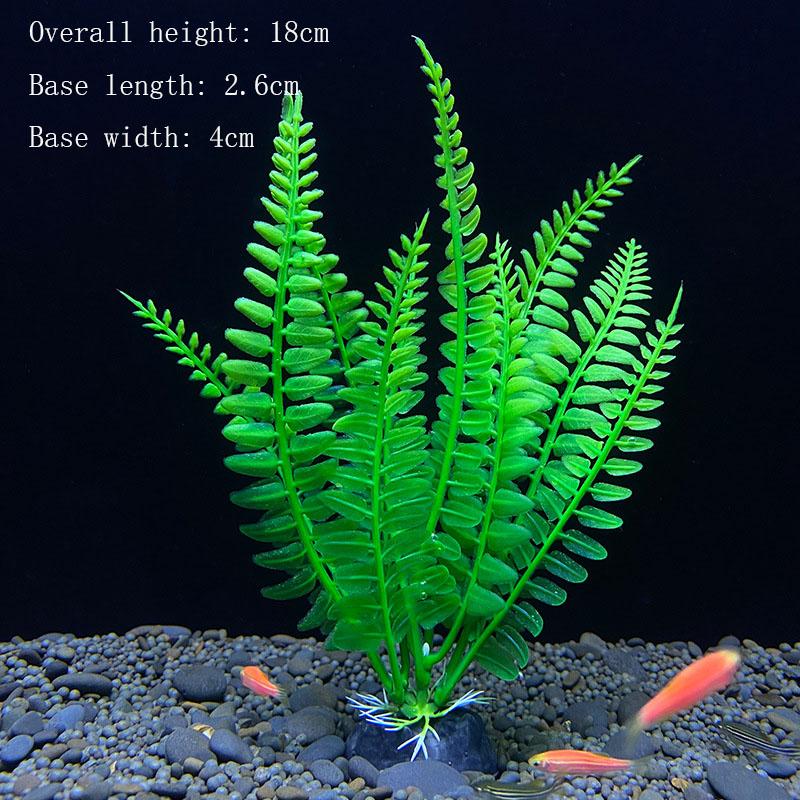 Plantas Artificiais Subaquáticas de Plástico Aquário Tanque de Peixes Aquático Arbusto Falso Grama Aquática Verde Decoração de Simulação de Visualização