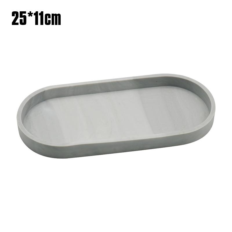 Bathroom Vanity Trays Silicone Kitchen Sink Countertop Dish Soap Sponge Storage Tray Toilet Tank Oval Storage Tray Home Decor