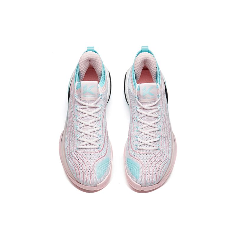 ANTA KT7 Basketball Shoes Men's Low top Apricot Blossom Pink/Light Blue Sneakers 112221102-4