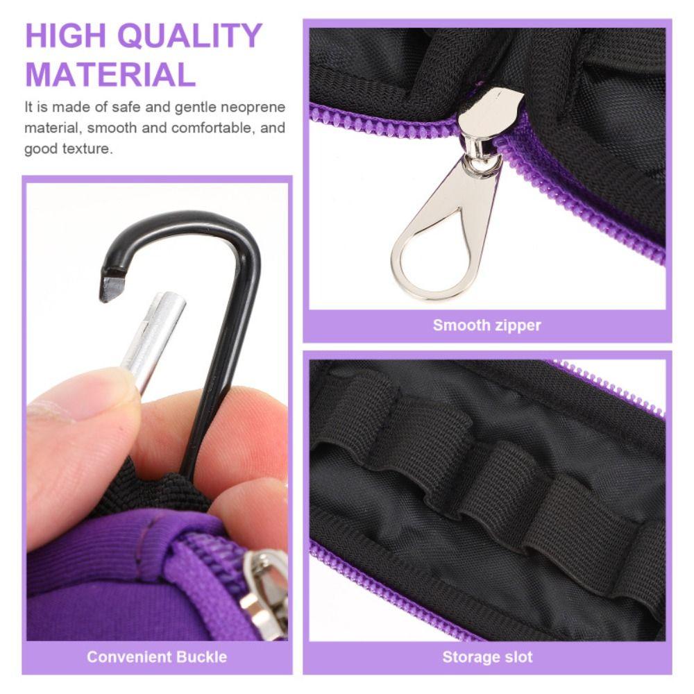10Slots Essential Oil Storage Bag 1-3ML Essential Oils Container Lipstick Storage Case  Aroma Oil