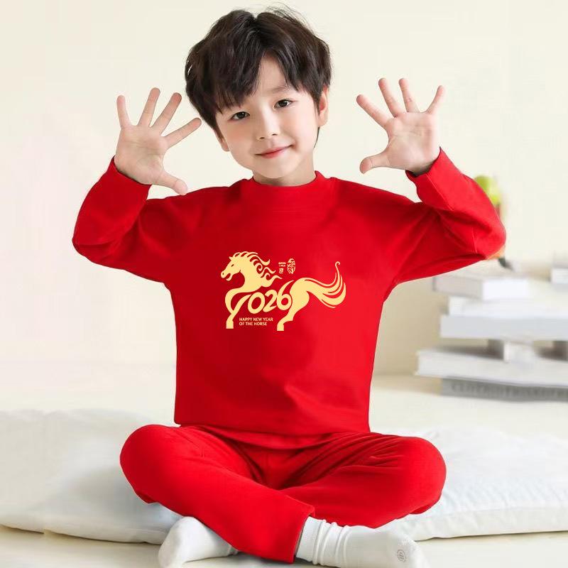 Warmer Thermo-Plüsch-Set für Kinder: Gemütlicher Herbst-/Winter-Basislayer für Jungen & Mädchen