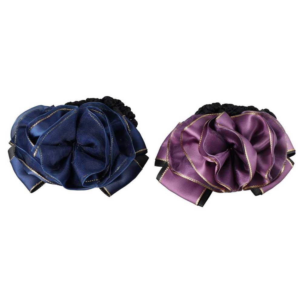 For Girls Female Headwear Floral Spring Clip Hairgrips Cover Net Korean Bun Snood Ponytail Clip