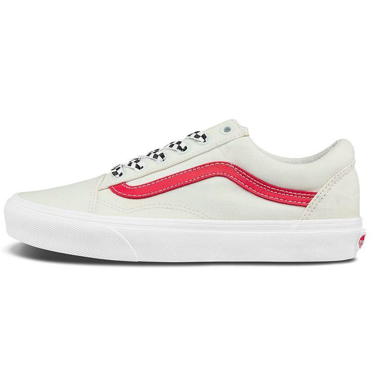 Кеды Vans Old Skool Низкие Скейт-обувь Унисекс Белый Красный VN0A3WKT4PE 35