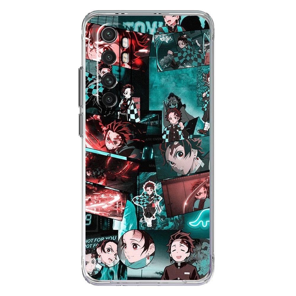 Kimetsu No Yaiba Anime Demon Slayer For Xiaomi Poco X3 NFC F3 M3 X4 M4 Pro 5G Phone Case Mi 11 Lite Ultra 11T 11X 12 11i Cover