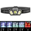 Strong Light Headlamp Portable LED Sensor Headlight USB Rechargeable Head Flashlight Outdoor Camping Fishing Emergency Lantern