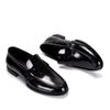 Pantofi Eleganti Slip-On de Lux Bărbați Piele Naturală Pantofi Loafer Italiani Pentru Bărbați Piele Neagră Lacuită Oxford Formal Bărbați Pantofi de Nuntă