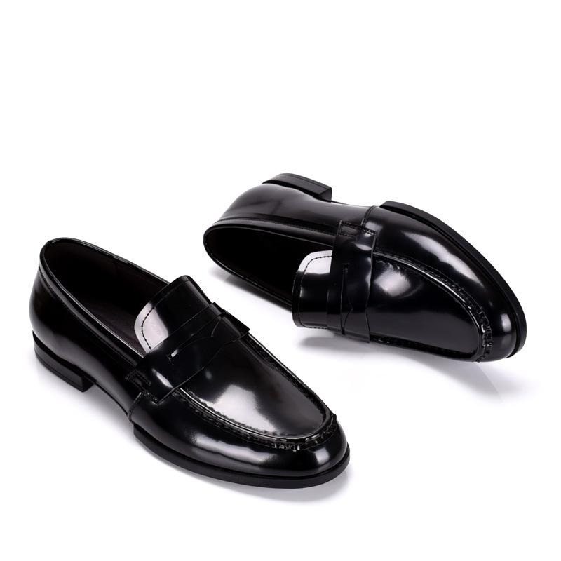 Pantofi Eleganti Slip-On de Lux Bărbați Piele Naturală Pantofi Loafer Italiani Pentru Bărbați Piele Neagră Lacuită Oxford Formal Bărbați Pantofi de Nuntă