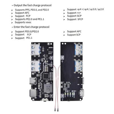 High Speed 5 Port USB Charging Board for Mobile Devices Fast Charging Module Transformer with QC4 PD3.0 Protocols 22.5W