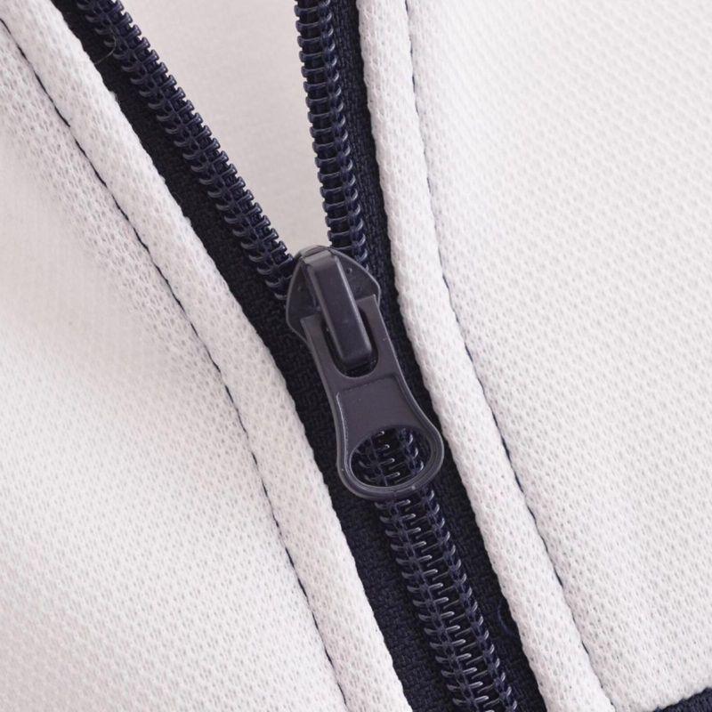 Kaslead New Arrival Women's Clothing Fashion Style Patchwork Zip Long Sleeve Coat Pants 0858466 0858467